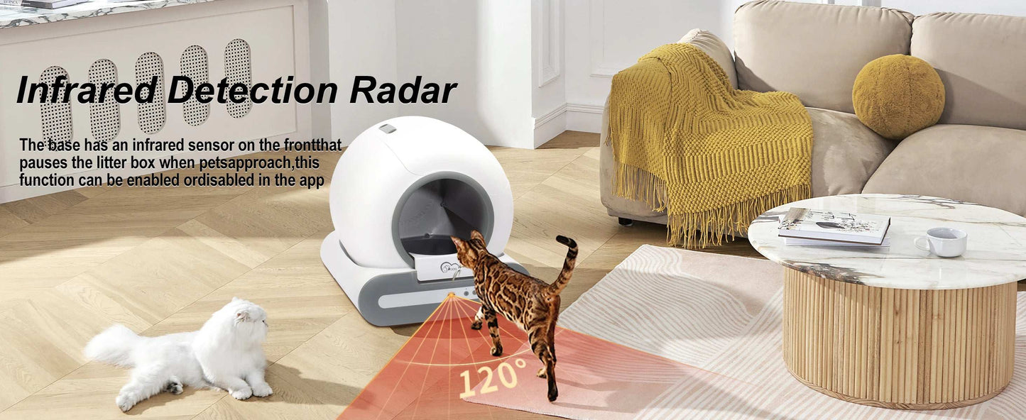 Smart Self-Cleaning Cat Litter Box