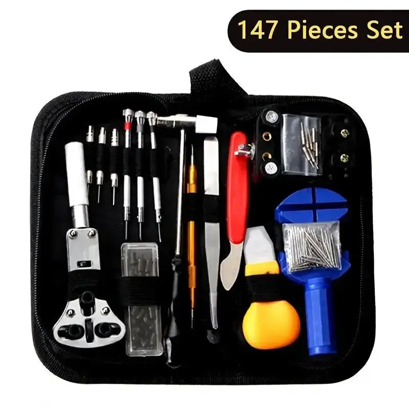 147 & 212PCS Watch Repair Tool Kit – Standard & Premium Set