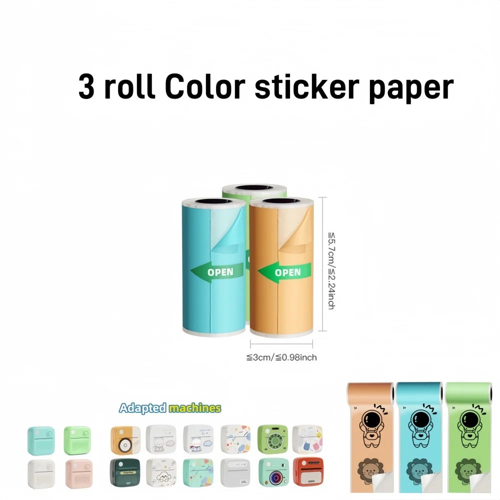 Mini Wireless Thermal Printer – Inkless Pocket Sticker Printer