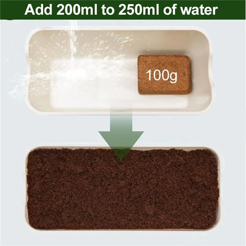 4Pcs Organic Coconut Coir Soil Bricks for Gardening