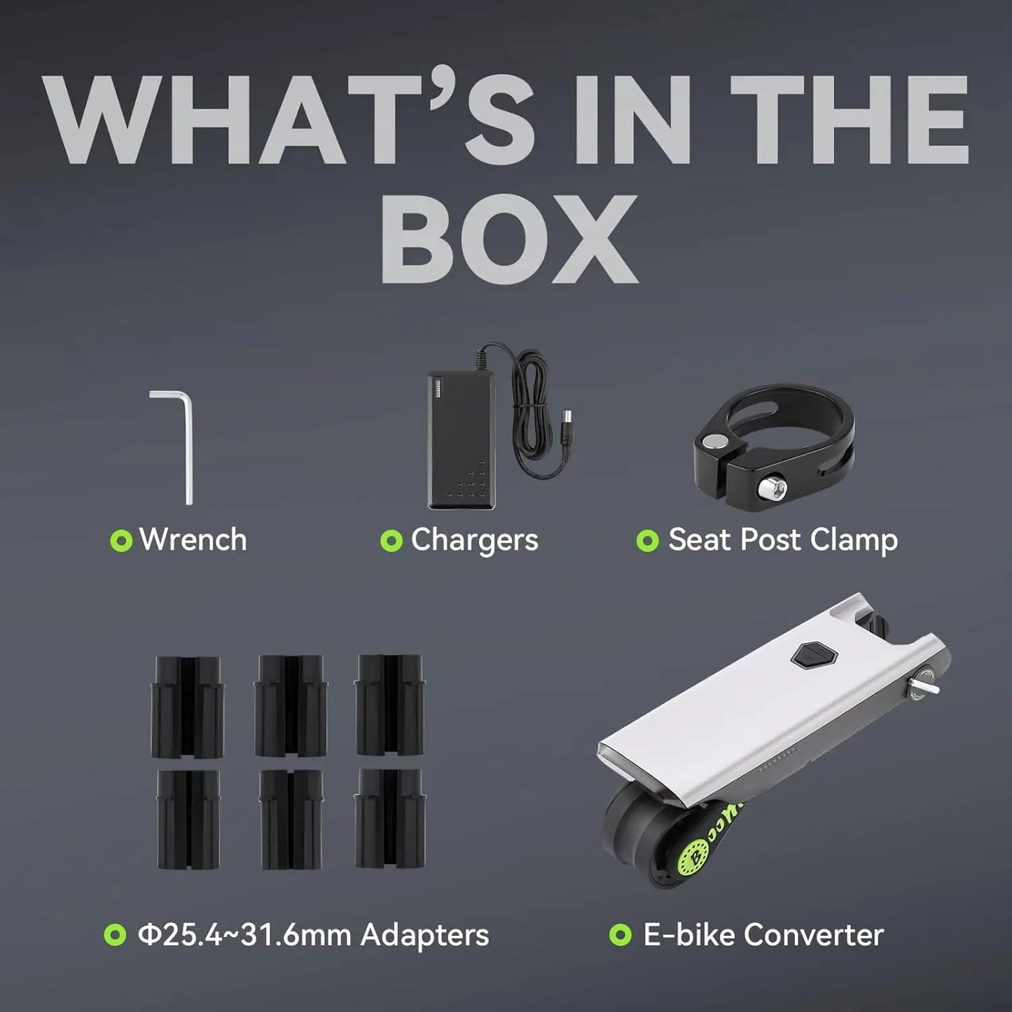 Portable E-Bike Conversion Kit 200W