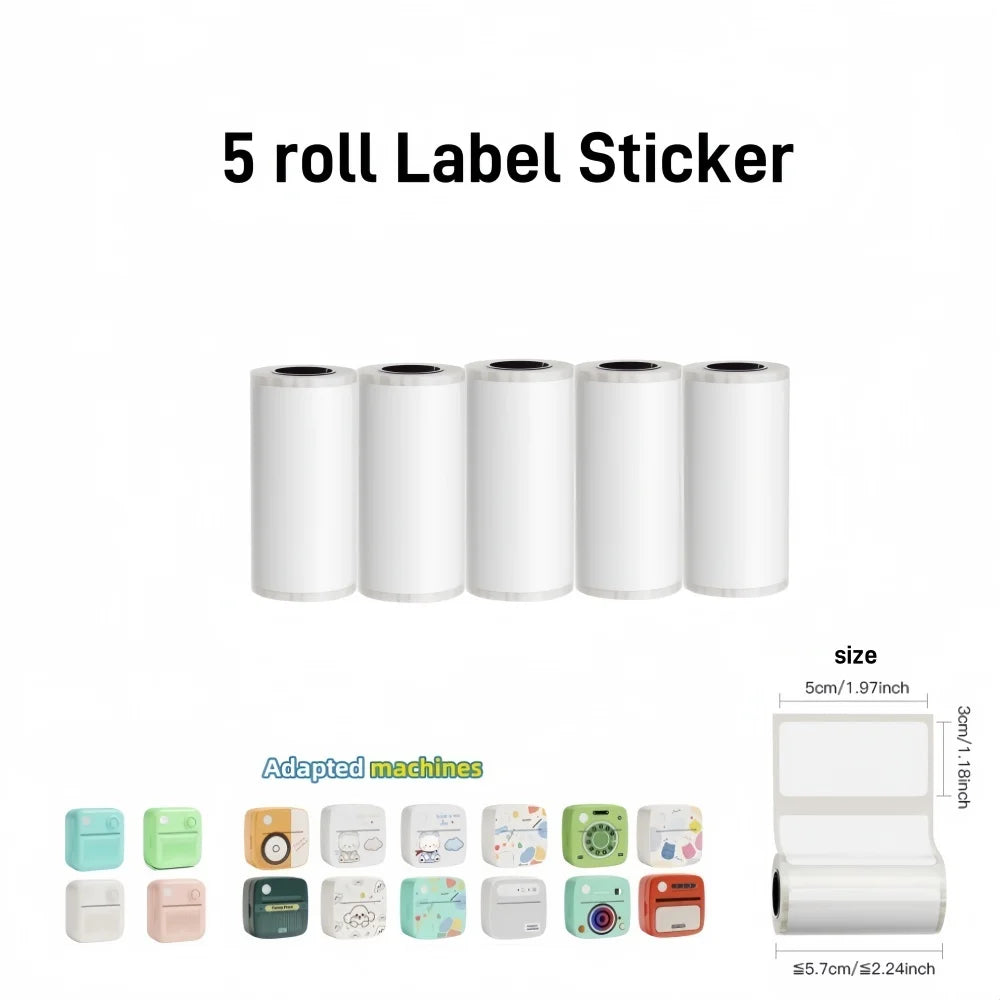 Mini Wireless Thermal Printer – Inkless Pocket Sticker Printer