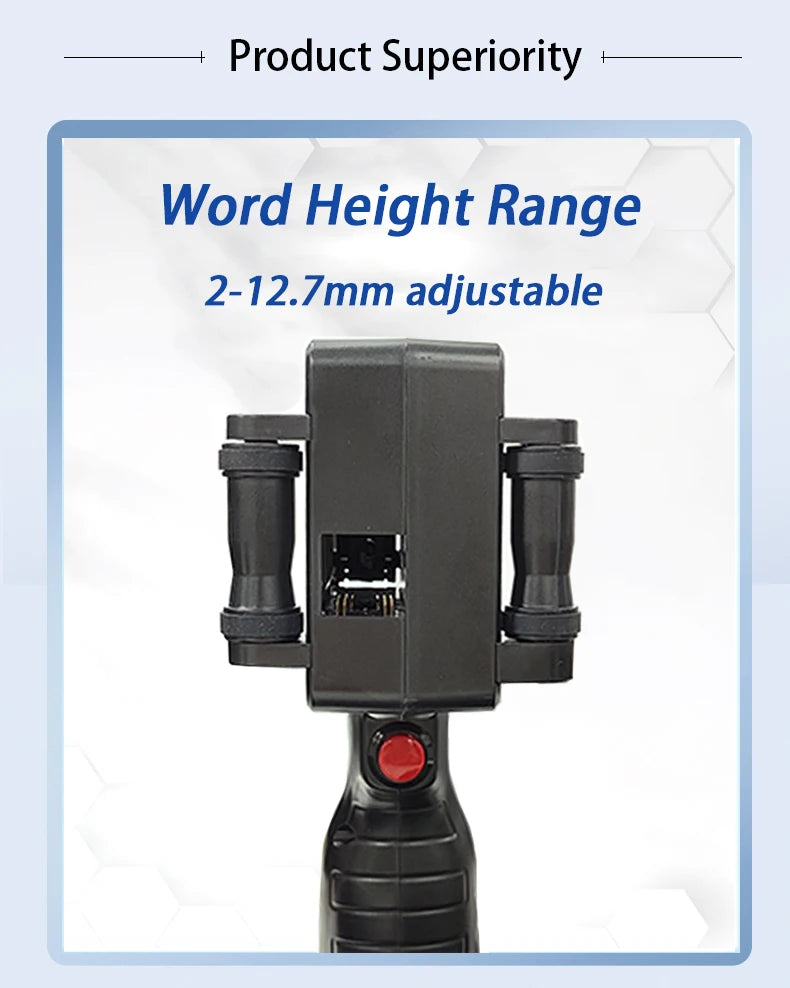 Handheld Inkjet Printer – 600DPI Portable Label Gun