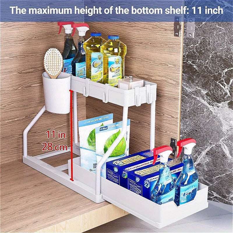 Multi-Tier Kitchen Utensil & Spice Organizer