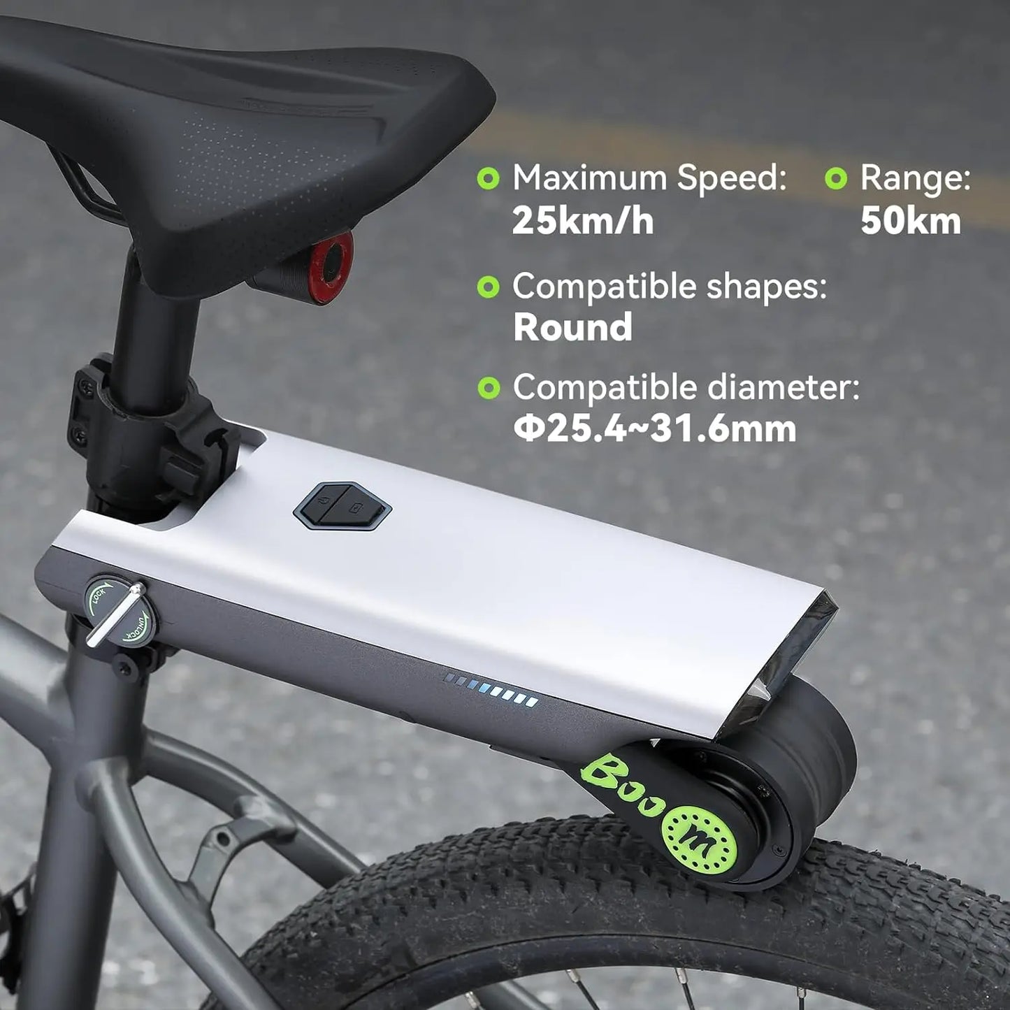 Portable E-Bike Conversion Kit 200W