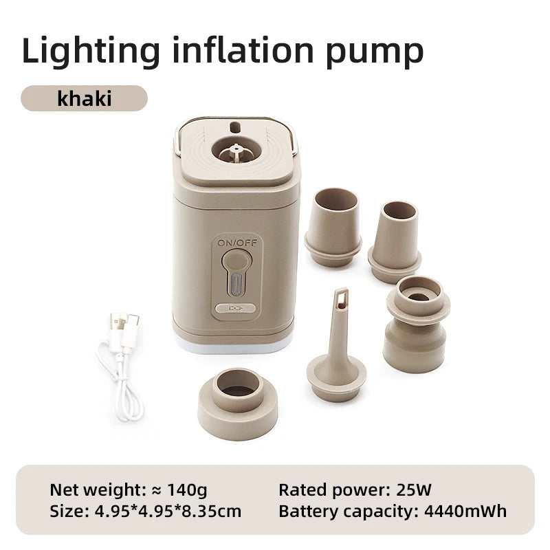 Camping Electric Air Pump with Light