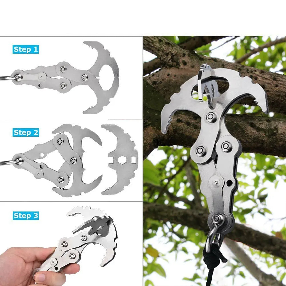 Stainless Steel Folding Grappling Hook
