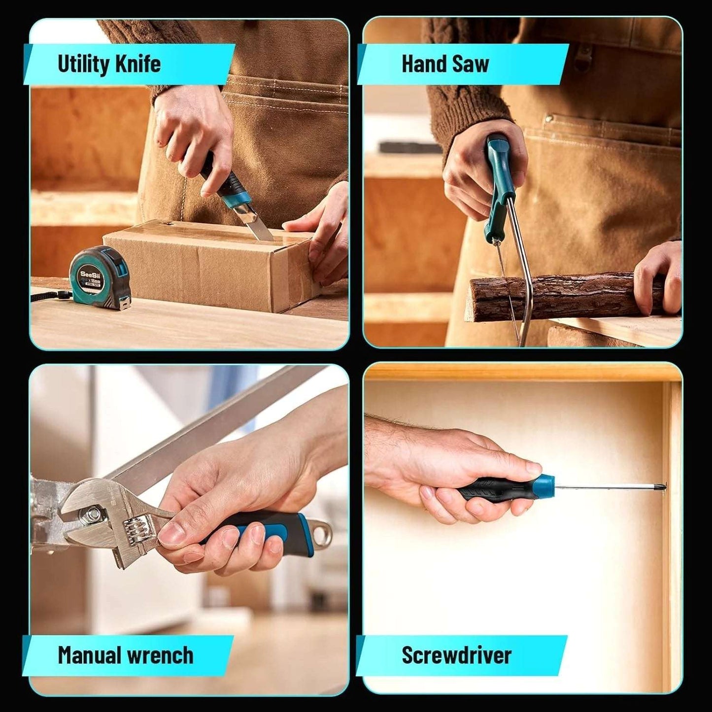 Seesii 21V Cordless Drill Set