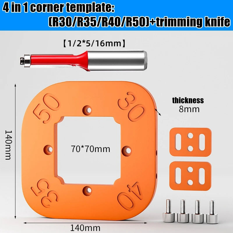 4-in-1 Woodworking Corner Template Tool