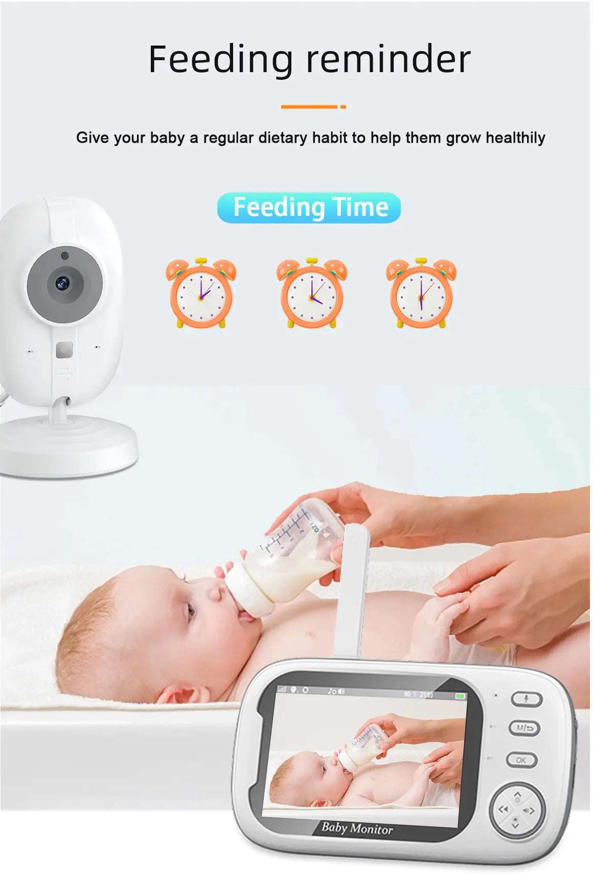 3.5" HD Wireless Baby Monitor Camera
