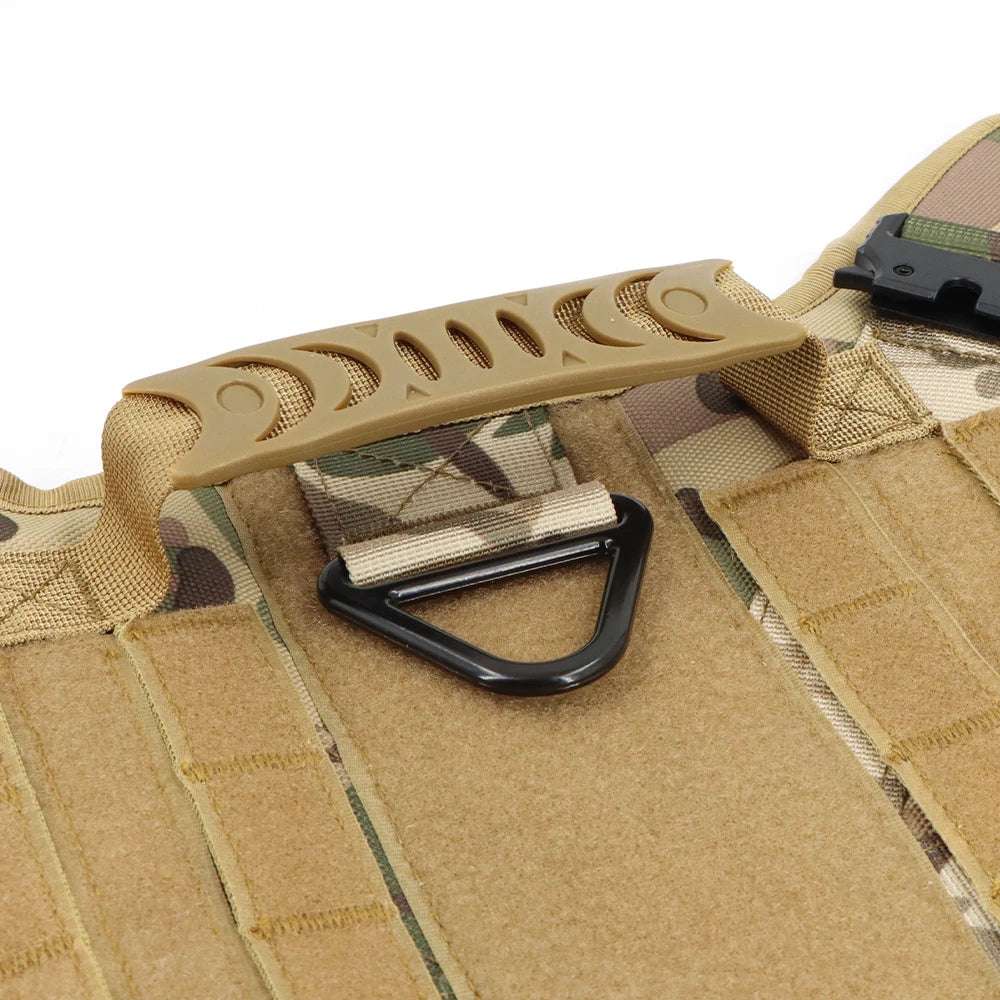 Camouflage Tactical Dog Harness with Leash Set
