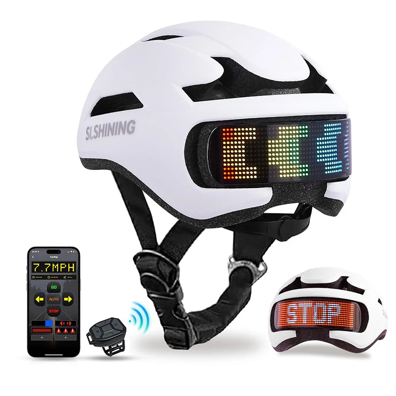 Smart LED Bike Helmet with App Control
