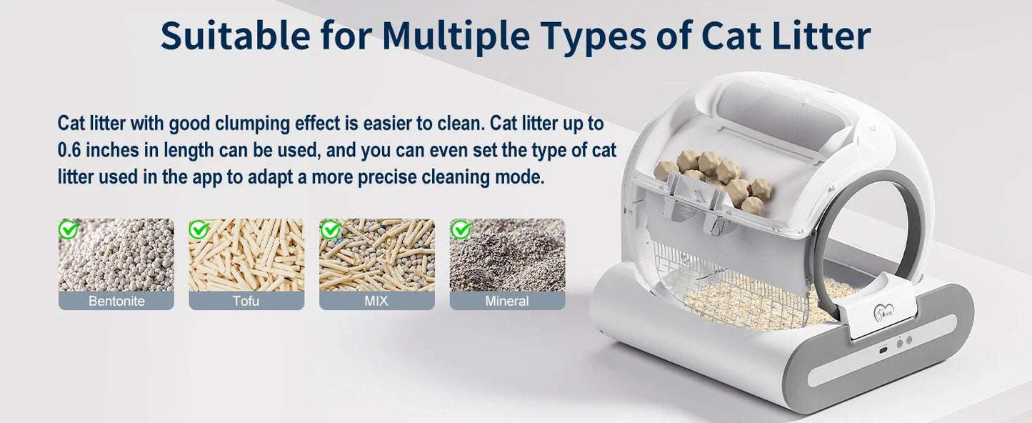 Smart Self-Cleaning Cat Litter Box