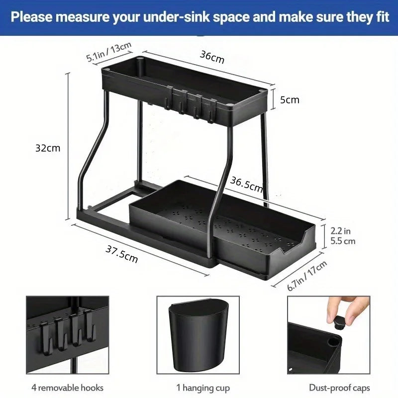 Multi-Tier Kitchen Utensil & Spice Organizer