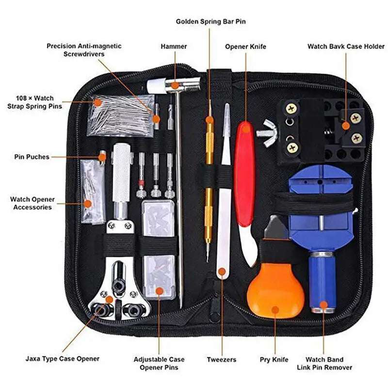 147 & 212PCS Watch Repair Tool Kit – Standard & Premium Set