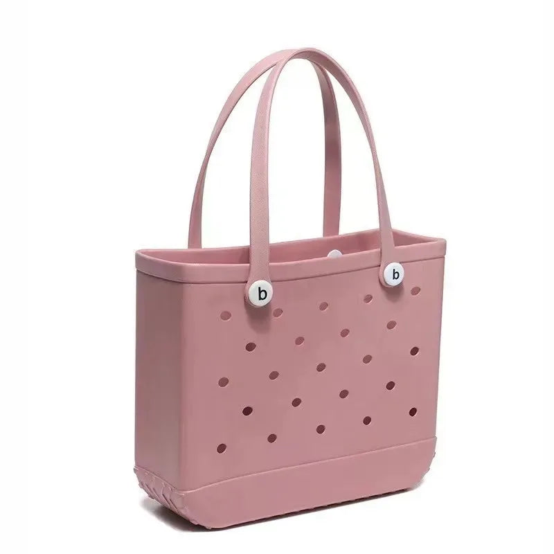 Waterproof EVA Rubber Tote Bag – M/L/XL Beach & Picnic Basket