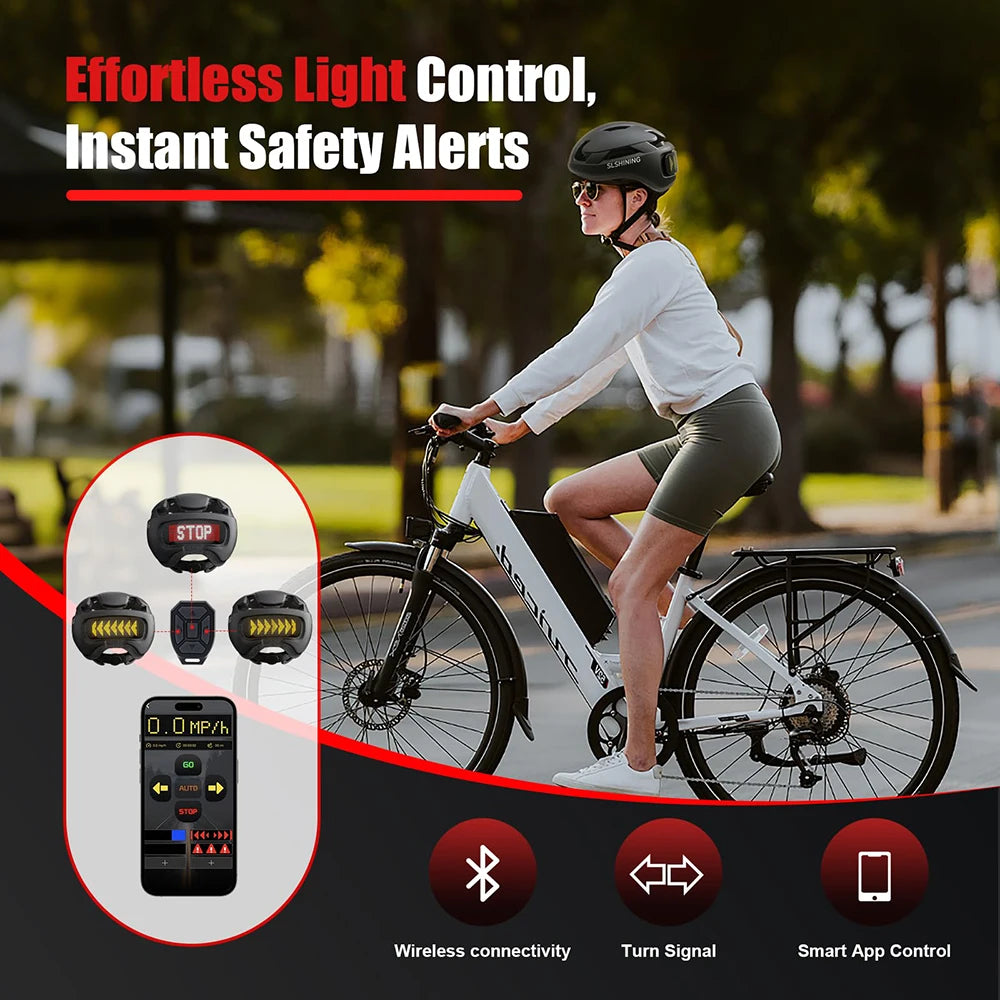Smart LED Bike Helmet with App Control
