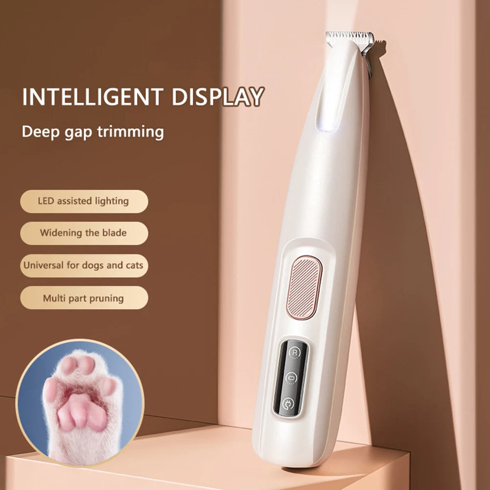 Rechargeable Pet Paw Trimmer LED