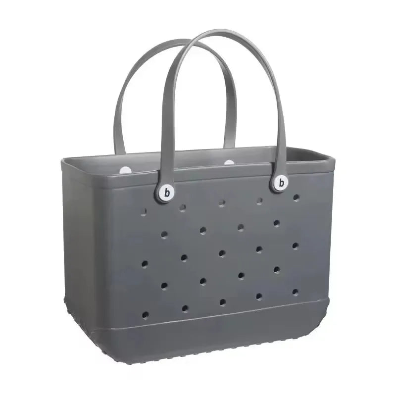 Waterproof EVA Rubber Tote Bag – M/L/XL Beach & Picnic Basket
