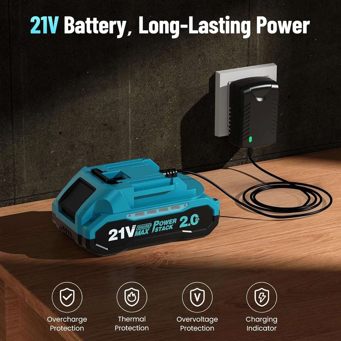 Seesii 21V Cordless Drill Set