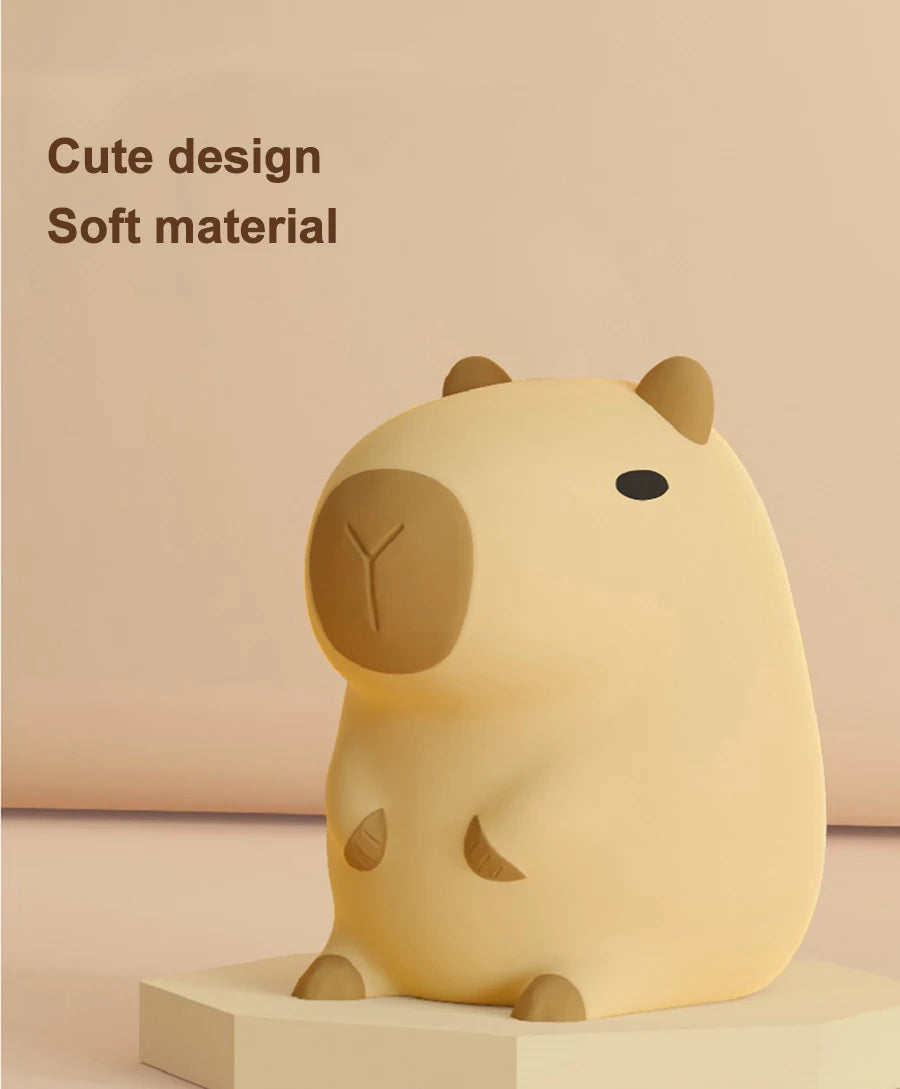 Capybara Night Light for Kids Room