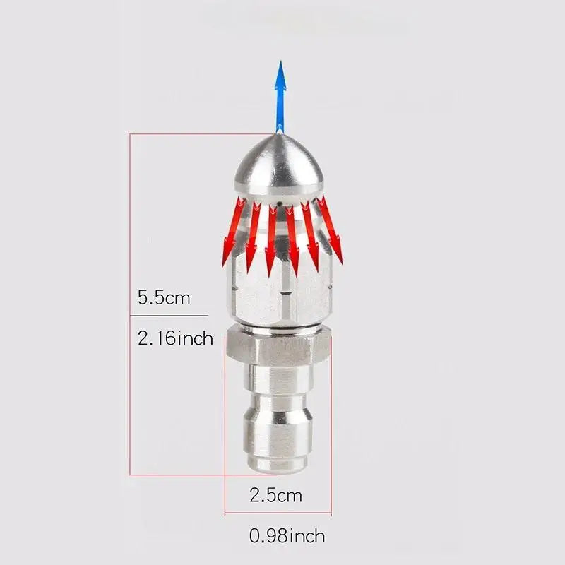 High Pressure Sewer Jetting Nozzle G1/4 Quick Connector