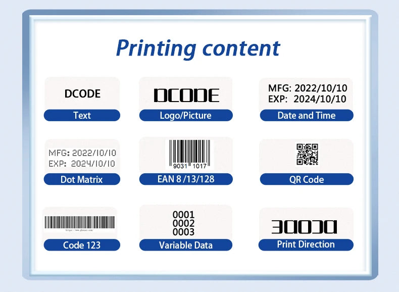 Handheld Inkjet Printer – 600DPI Portable Label Gun