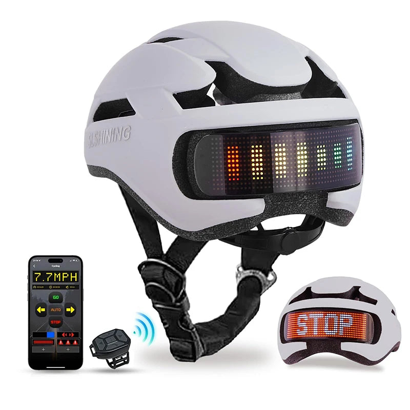 Smart LED Bike Helmet with App Control