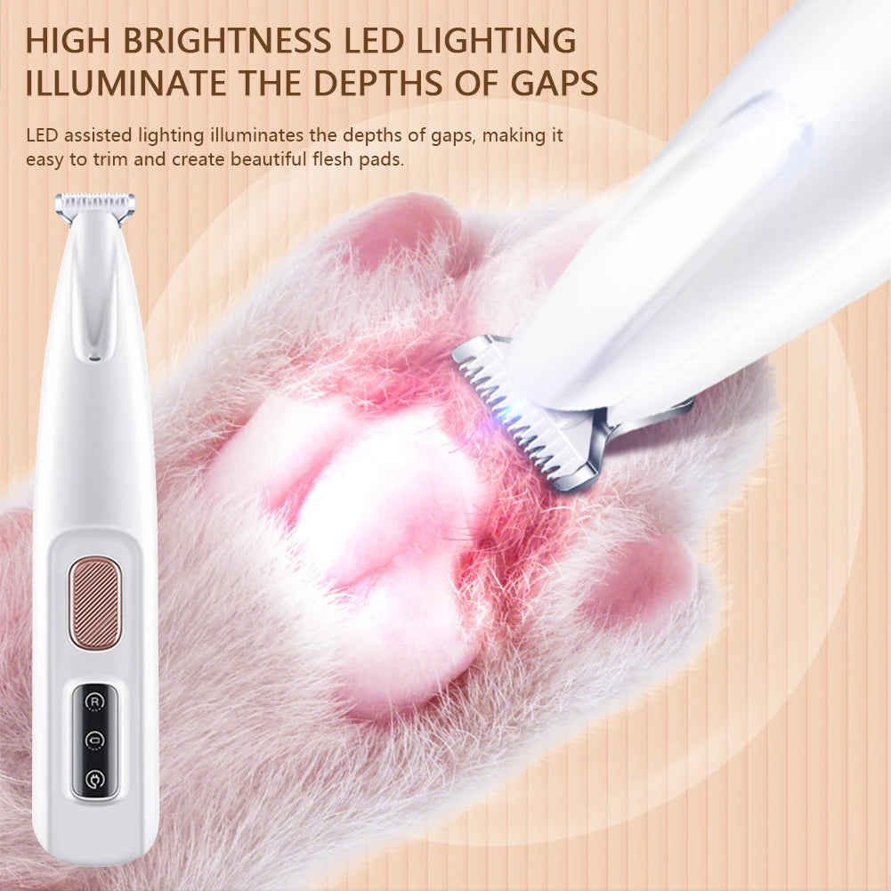 Rechargeable Pet Paw Trimmer LED