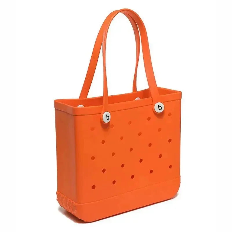Waterproof EVA Rubber Tote Bag – M/L/XL Beach & Picnic Basket