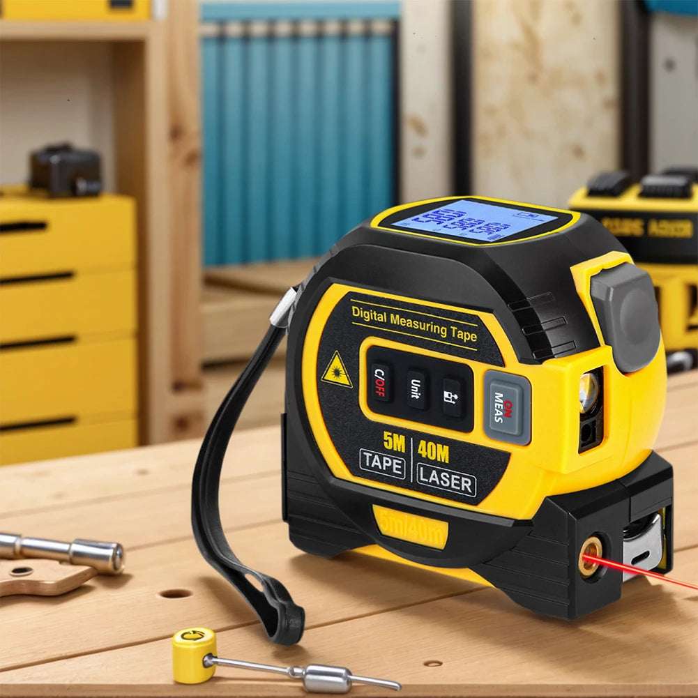 3-in-1 Digital Laser Tape Measure Tool