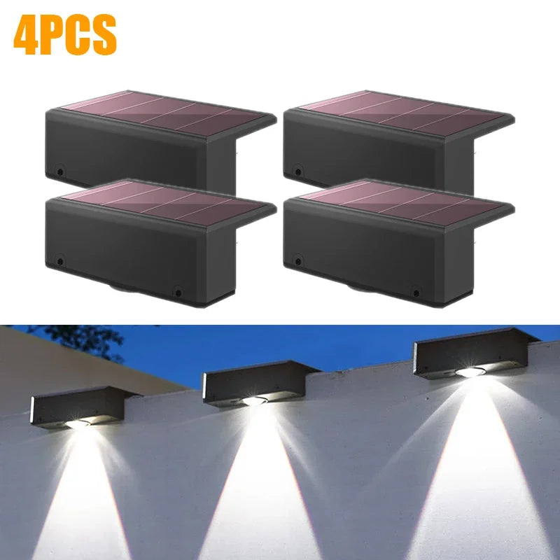 Solar Wall Lights Outdoor Dual Color