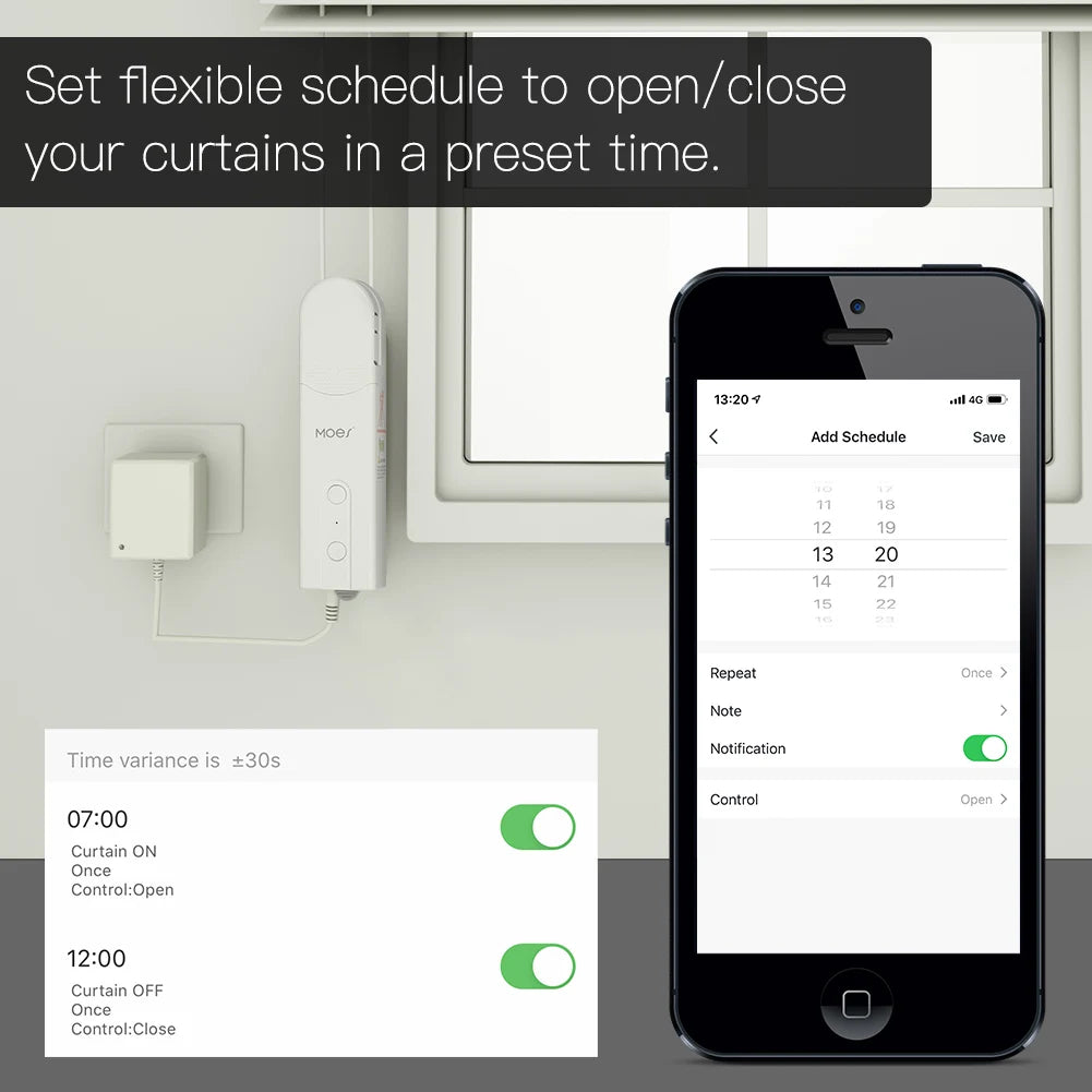 Zigbee Smart Roller Shade Opener