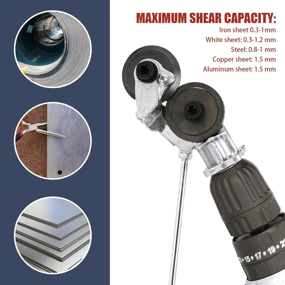 Electric Drill Sheet Metal Cutter Tool