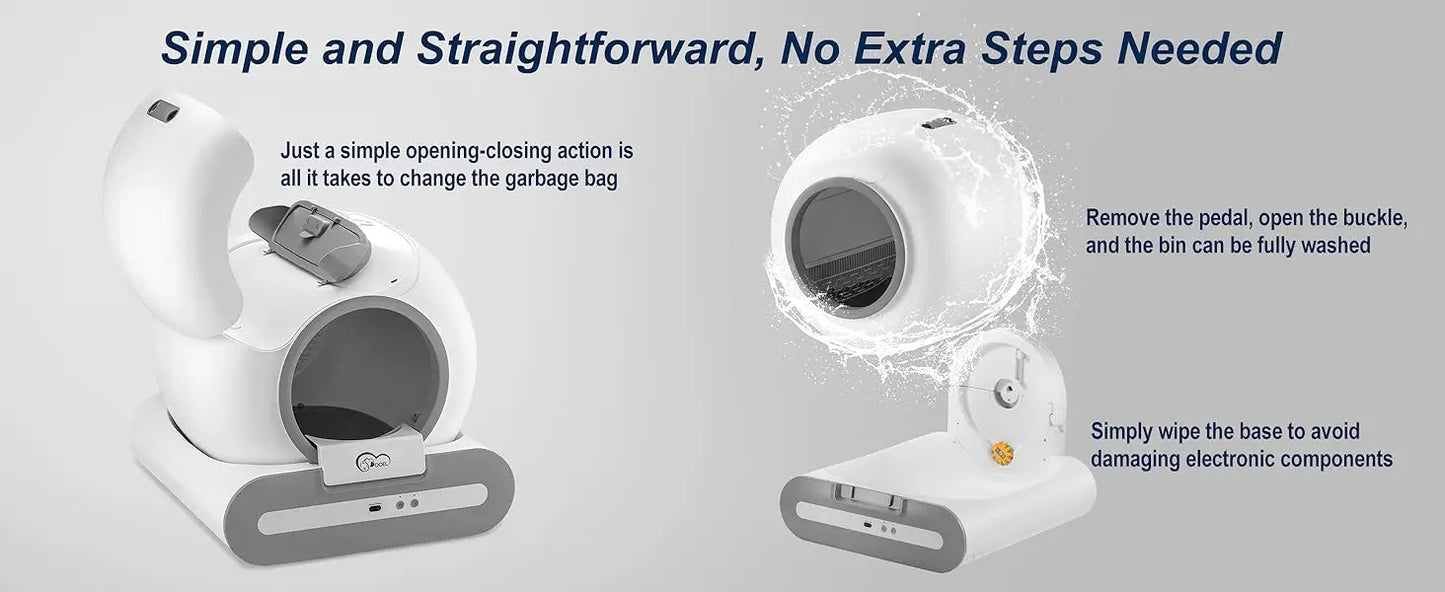 Smart Self-Cleaning Cat Litter Box