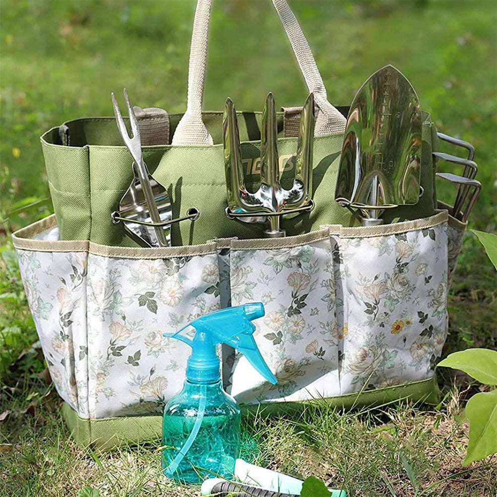 9PCS Garden Tool Set with Tote Bag