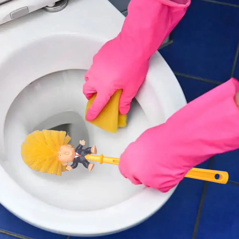 Funny Trump Toilet Brush Set