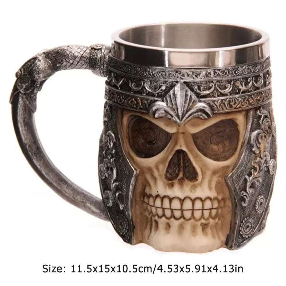 500ml Viking Style Wooden Insulated Mug