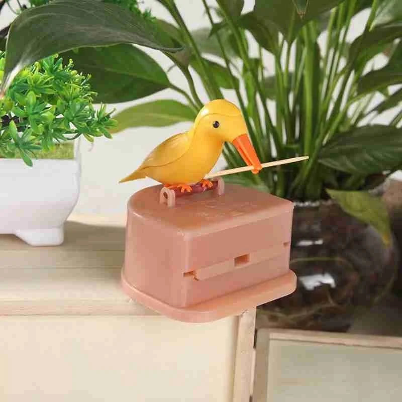 Automatic Bird Toothpick Dispenser Holder