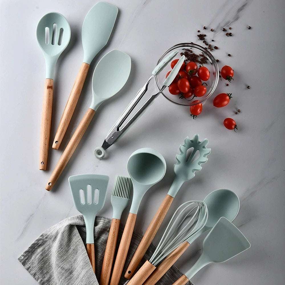 12PCS Silicone Cooking Utensil Set