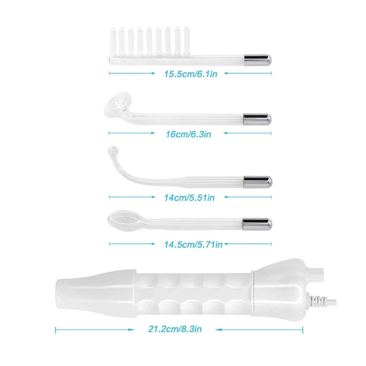 Portable High Frequency Skin Therapy Wand Kit