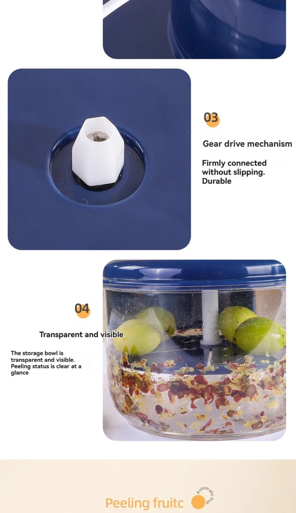 One-Touch Electric Fruit Peeling Machine