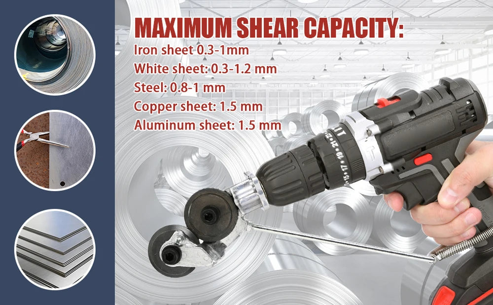 Electric Drill Sheet Metal Cutter Tool