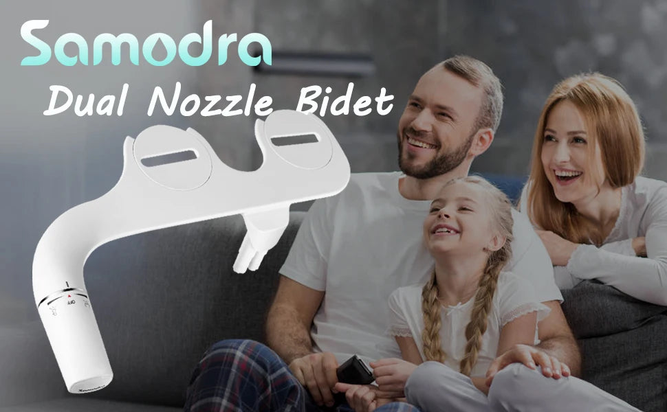 Ultra-Slim Non-Electric Bidet Attachment