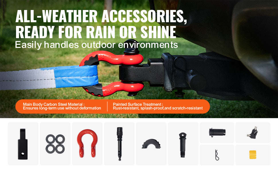 17,000 lbs Heavy Duty Hitch Receiver Shackle