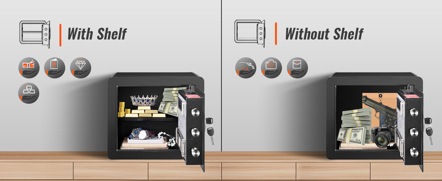 Digital Safe Box with Dual Alarm System