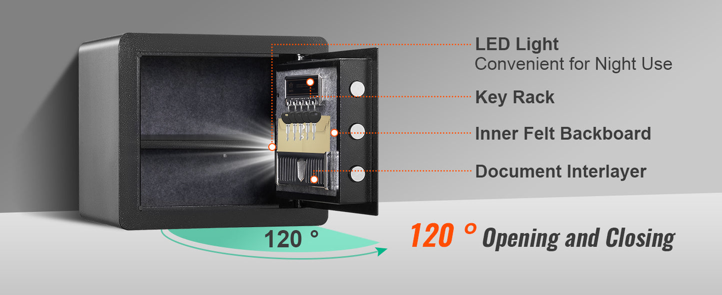 Digital Safe Box with Dual Alarm System