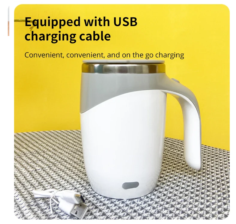 Automatic Cooling and Mixing Mug for Coffee
