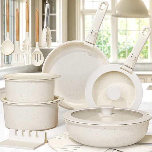 21-Piece Ceramic Nonstick Cookware Set