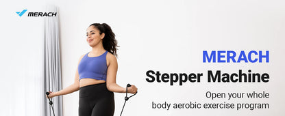 Adjustable Hydraulic Mini Stepper with Resistance Bands